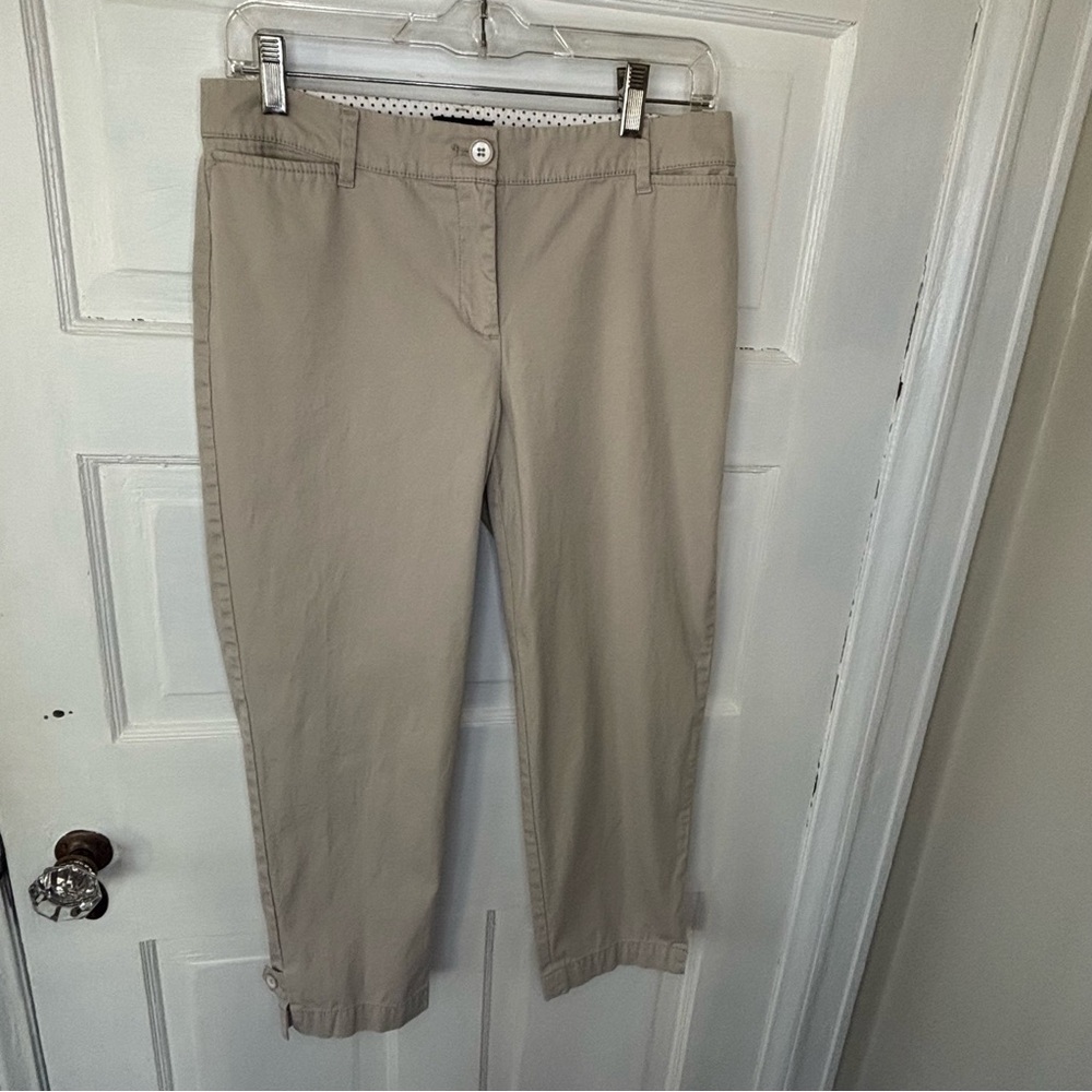 Talbots Beige Perfect Crop Pant